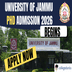 University of Jammu PhD Admission 2026 Begins @jammuuniversity.ac.in; Apply By December 29